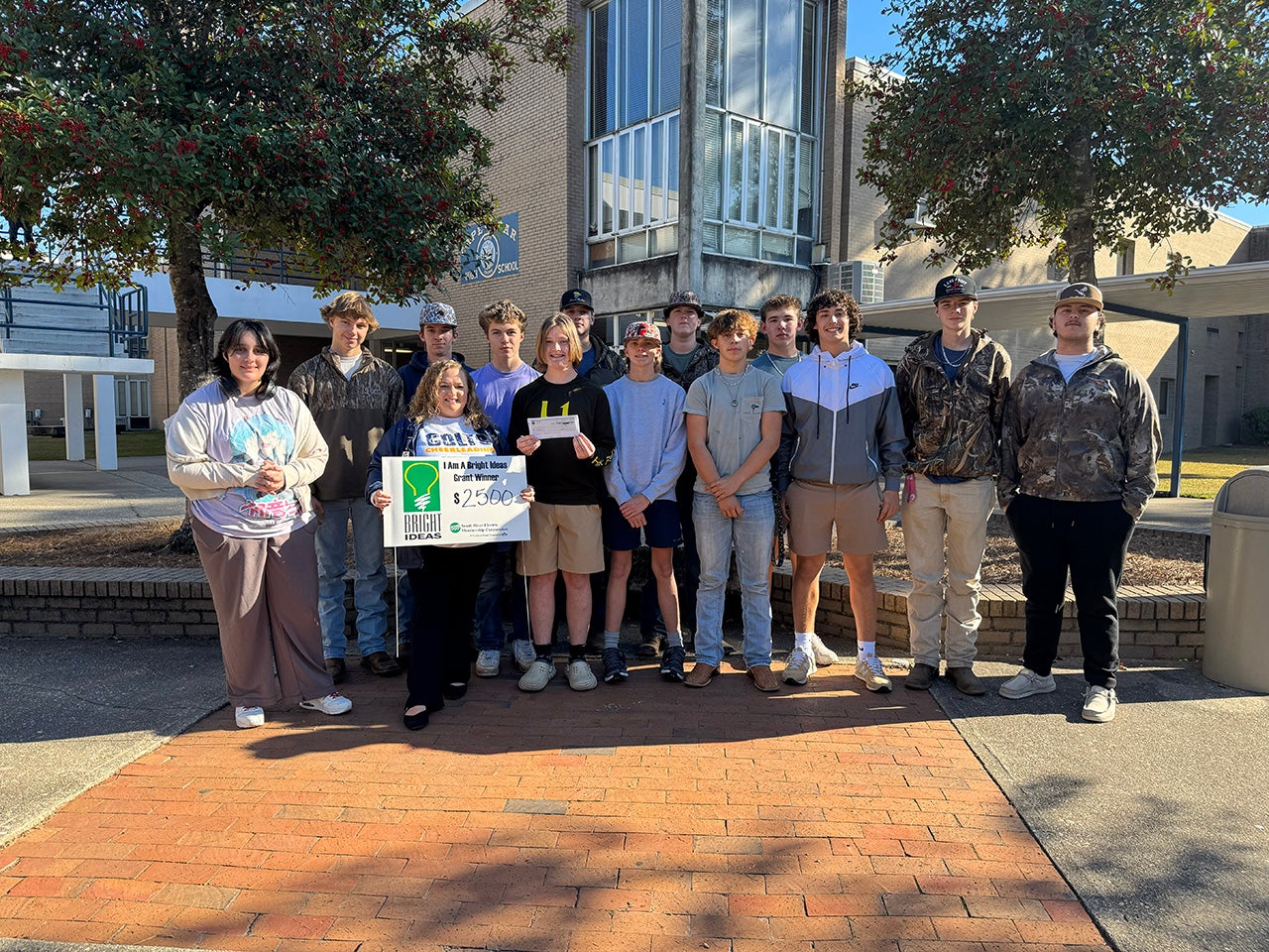 Marissa Fux and students, Cape Fear High School